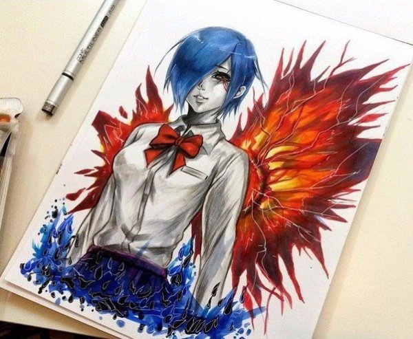 Токийский гуль Тоука тату