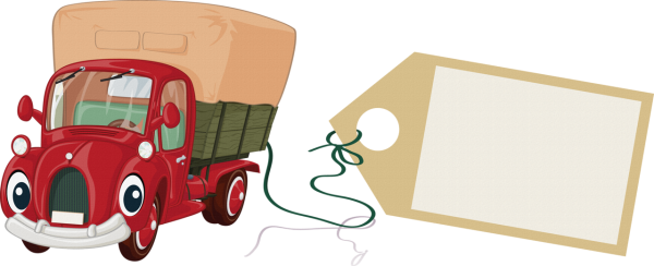 Фургон сбоку вектор