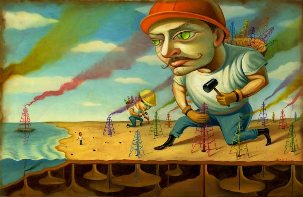 Граффити на бумаге маркером