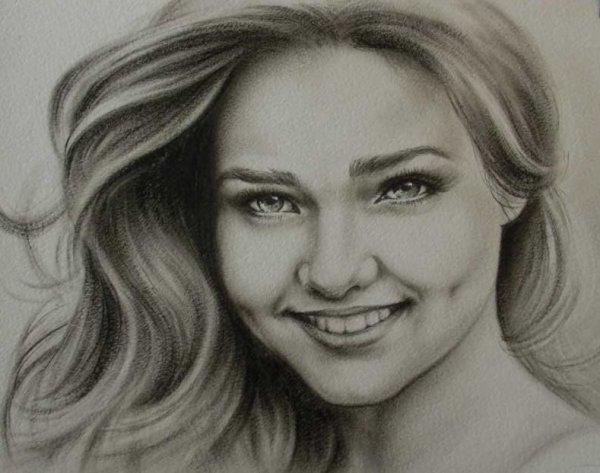 Портреты срисованные с фотографий