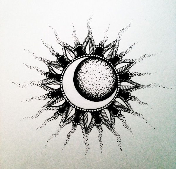 Тату солнце эскизы