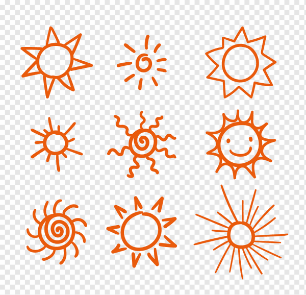 Стилизованное солнце