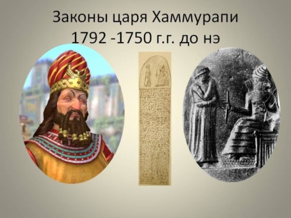 Законы царя Хаммурапи 1792 1750