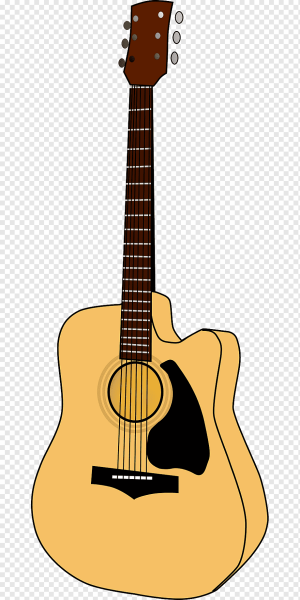 Акустическая гитара нарисованная