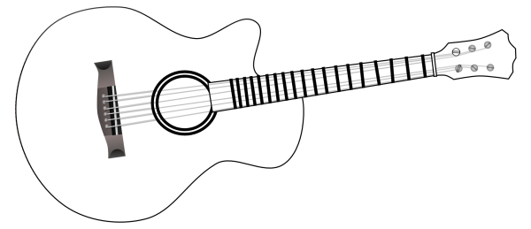 Гитара для распечатки