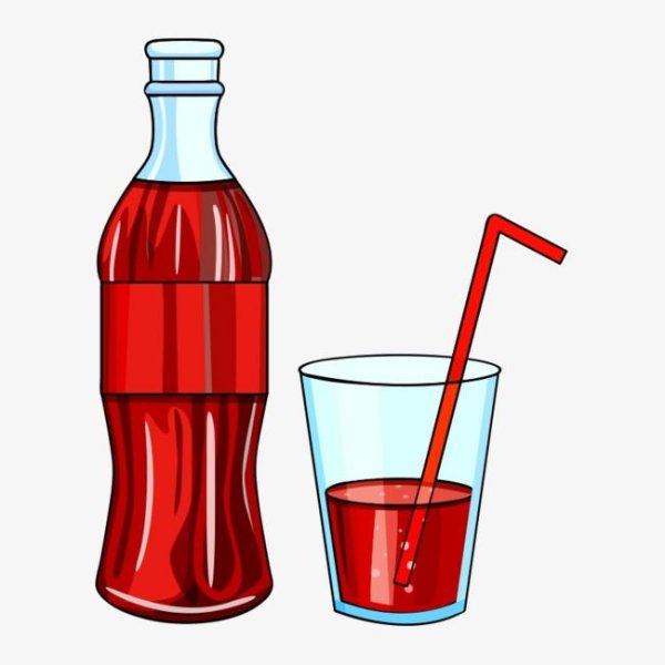 Бутылка газировки вектор