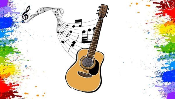 Гитара рисунок
