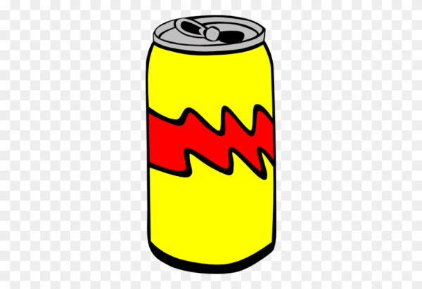 Мультяшная банка газировки