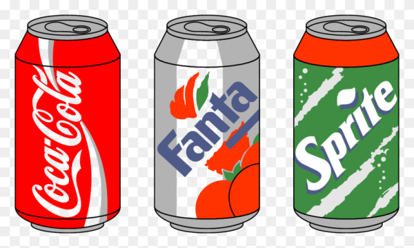 Напитки в мультяшном стиле