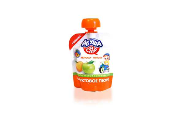 Агуша пюре яблоко персик