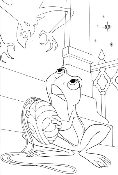 Принцесса лягушка 1разураска