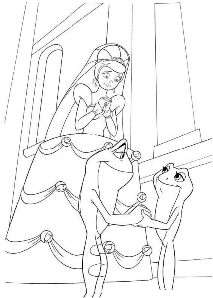 Раскраски принцессы царевны