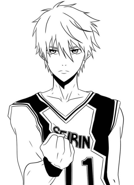 Куроко Тецуя черно белый