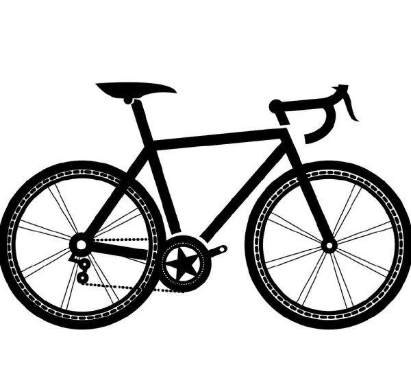 Велосипед силуэт
