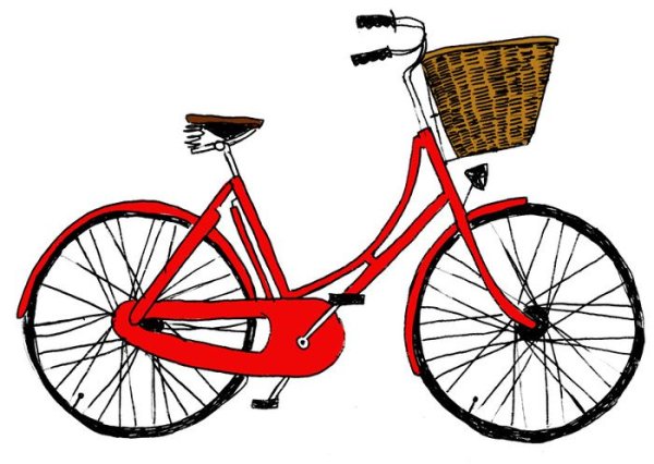 Велосипед раскраска для детей