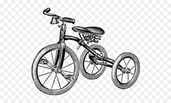 Велосипед раскраска для детей