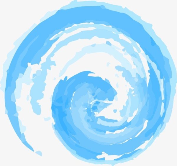 Водоворот на белом фоне