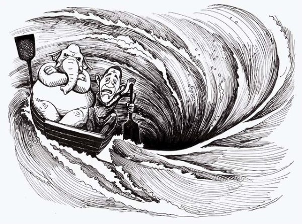 Низвержение в Мальстрем иллюстрации