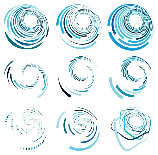 Завихрения на прозрачном фоне