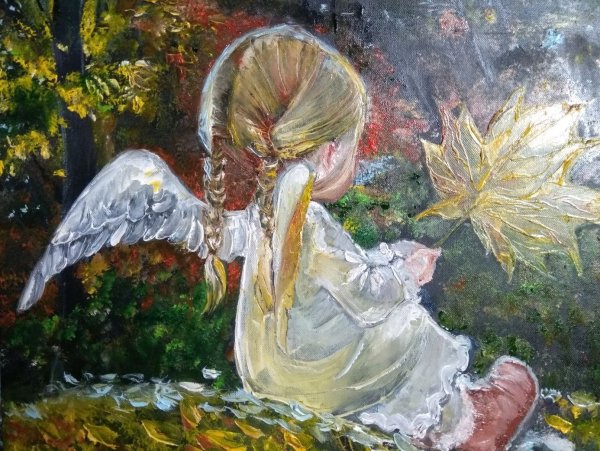 Низовцев Виктор художник картины осенний Ангелок