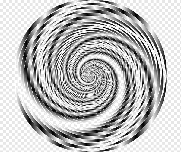 Черно белая спираль