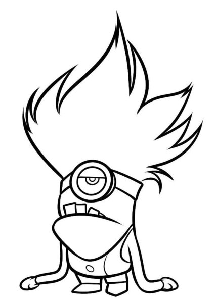 Раскраска Миньоны Гадкий я 2