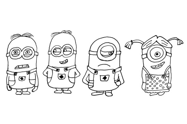 Раскраска Миньоны