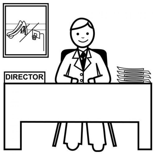 Директор раскраска для детей