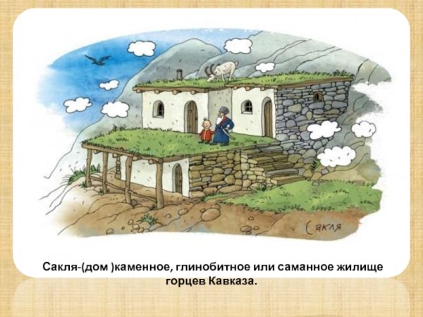Сакля жилище кавказских народов России
