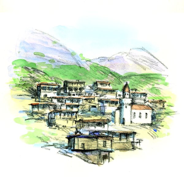 Сакля село Дагестана