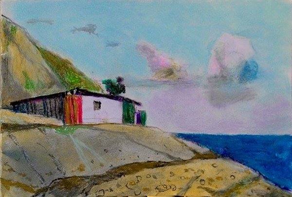 Рисуем горный аул