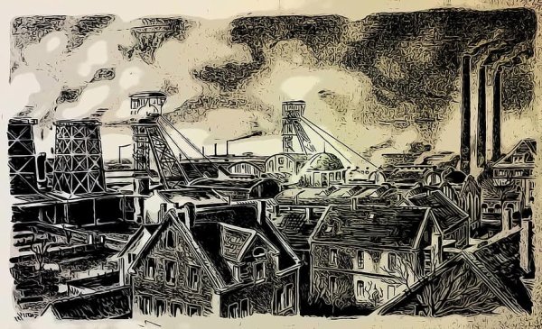 Шахта иллюстрация