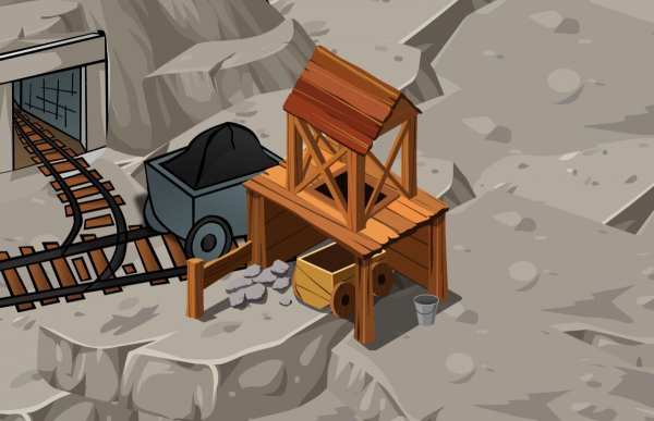 Шахта мультяшная