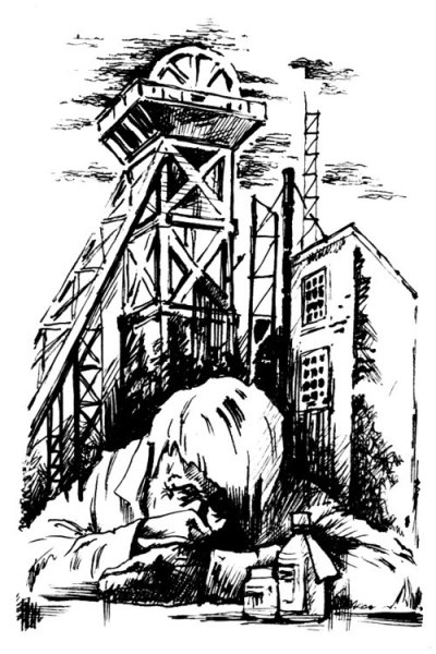 Шахта рисунок