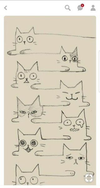 Идеи для рисования котов легкие