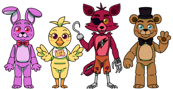 Мишка Фредди чика и Бонни