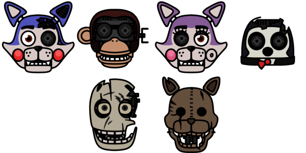 Маленькие головы АНИМАТРОНИКОВ