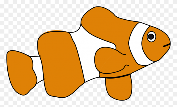 Рыба клоун мультяшная