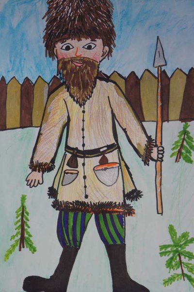 Рисунки на тему Сибирского казачества