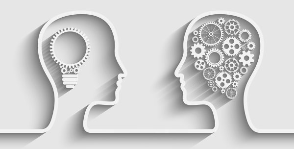 Мышление на белом фоне