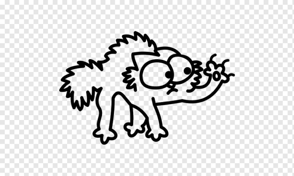 Испуганный кот Саймон