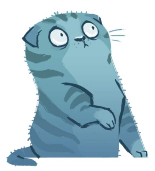 Ивленный мультяшный кот