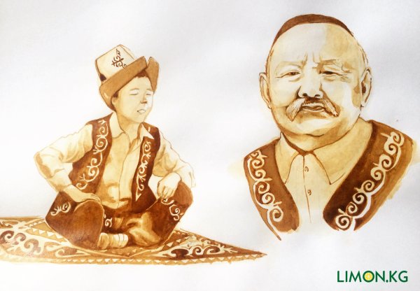 Национальная одежда кыргызов рисование