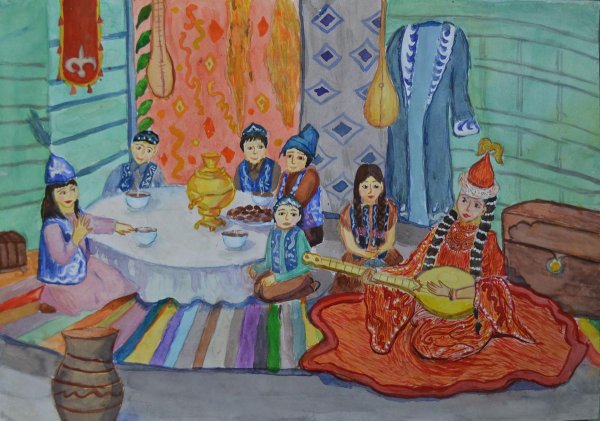 Казахский дастархан традиция казахского народа