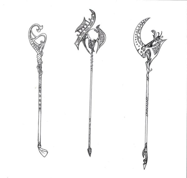 Волшебный посох раскраска