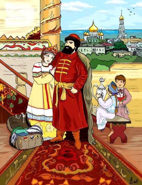 Купец иллюстрация