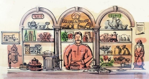 Торговые лавки на Руси