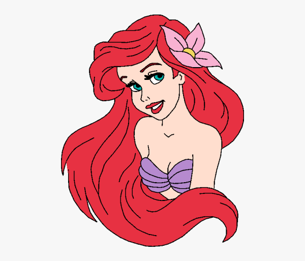 Ариэль срисовать