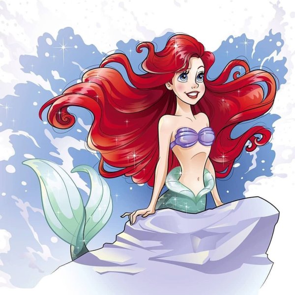 Ариэль Дисней зарисовки