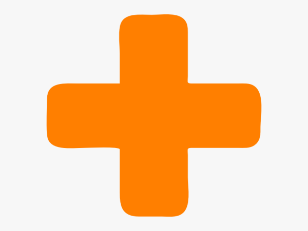 Оранжевый крестик